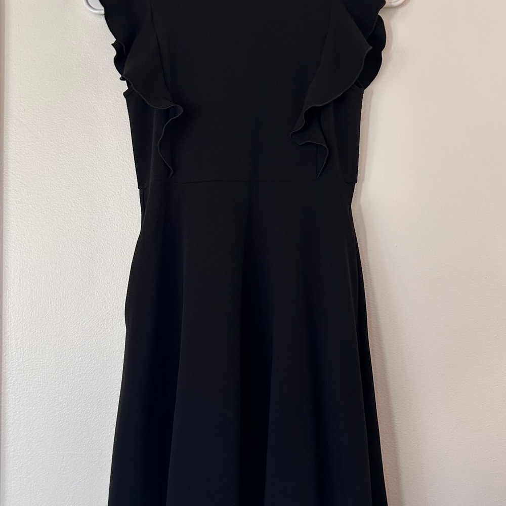 Elegant Black Ruffle Dress